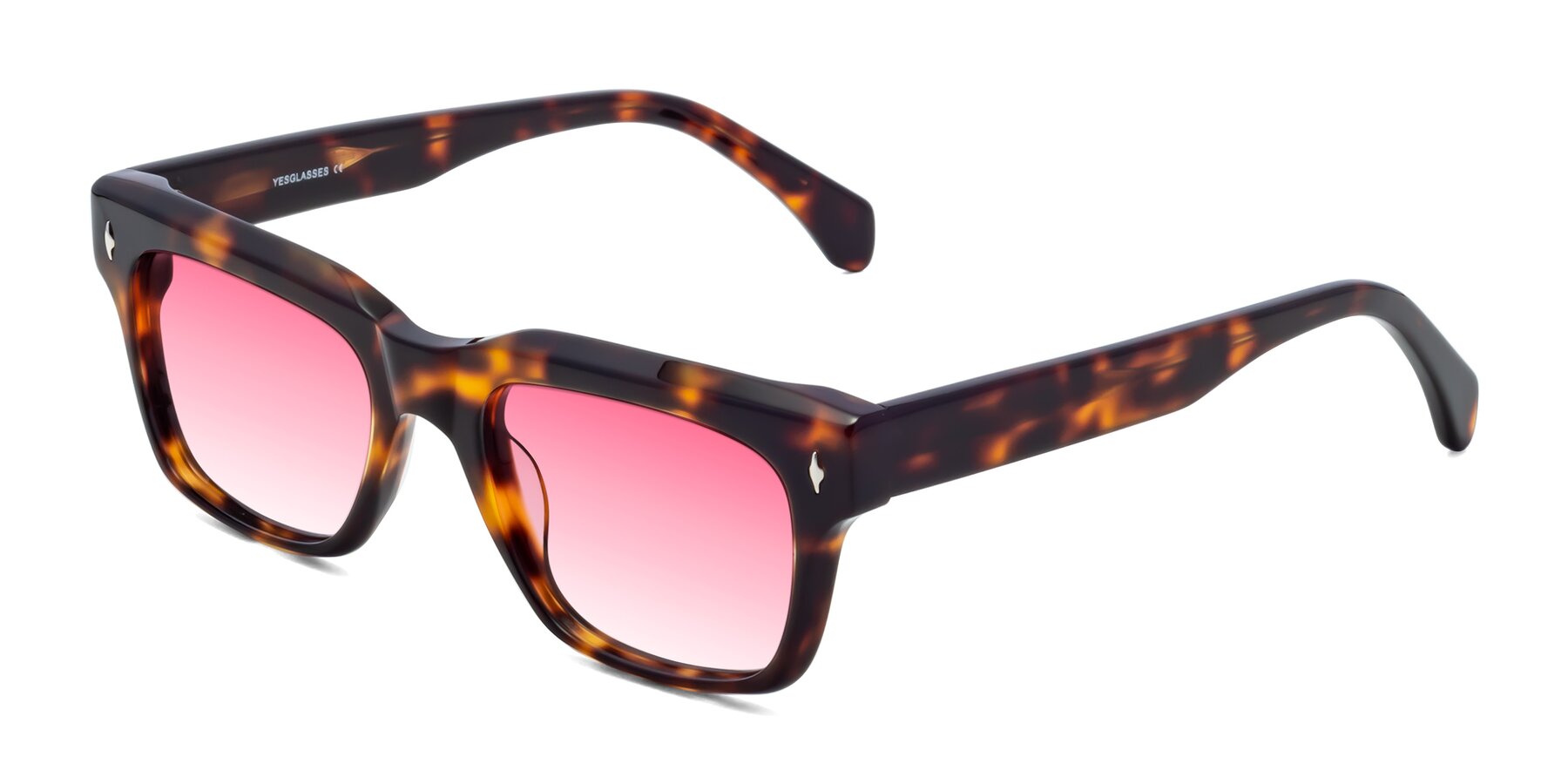 Angle of Forbes in Tortoise with Pink Gradient Lenses