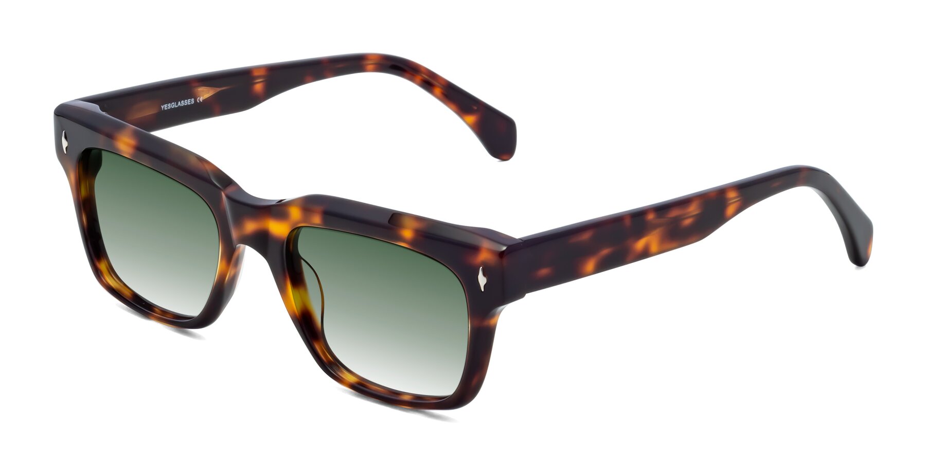Angle of Forbes in Tortoise with Green Gradient Lenses