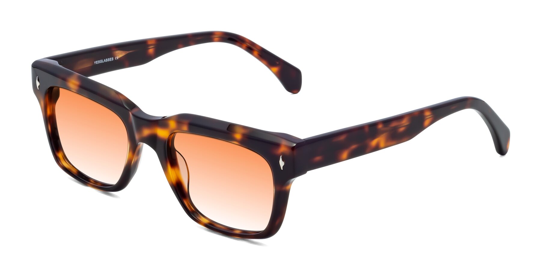Angle of Forbes in Tortoise with Orange Gradient Lenses
