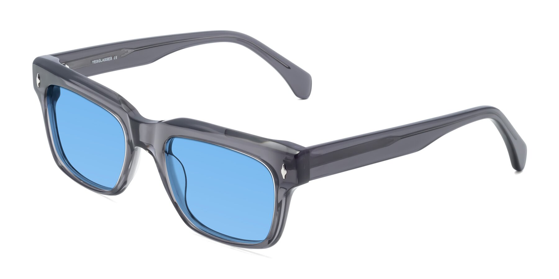 Angle of Forbes in Gray with Medium Blue Tinted Lenses