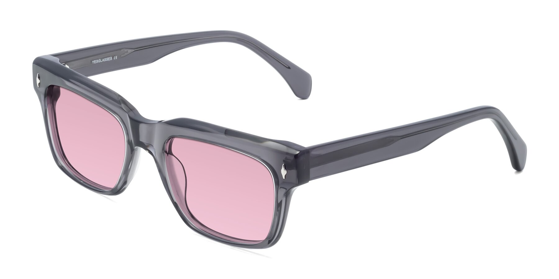 Angle of Forbes in Gray with Light Wine Tinted Lenses