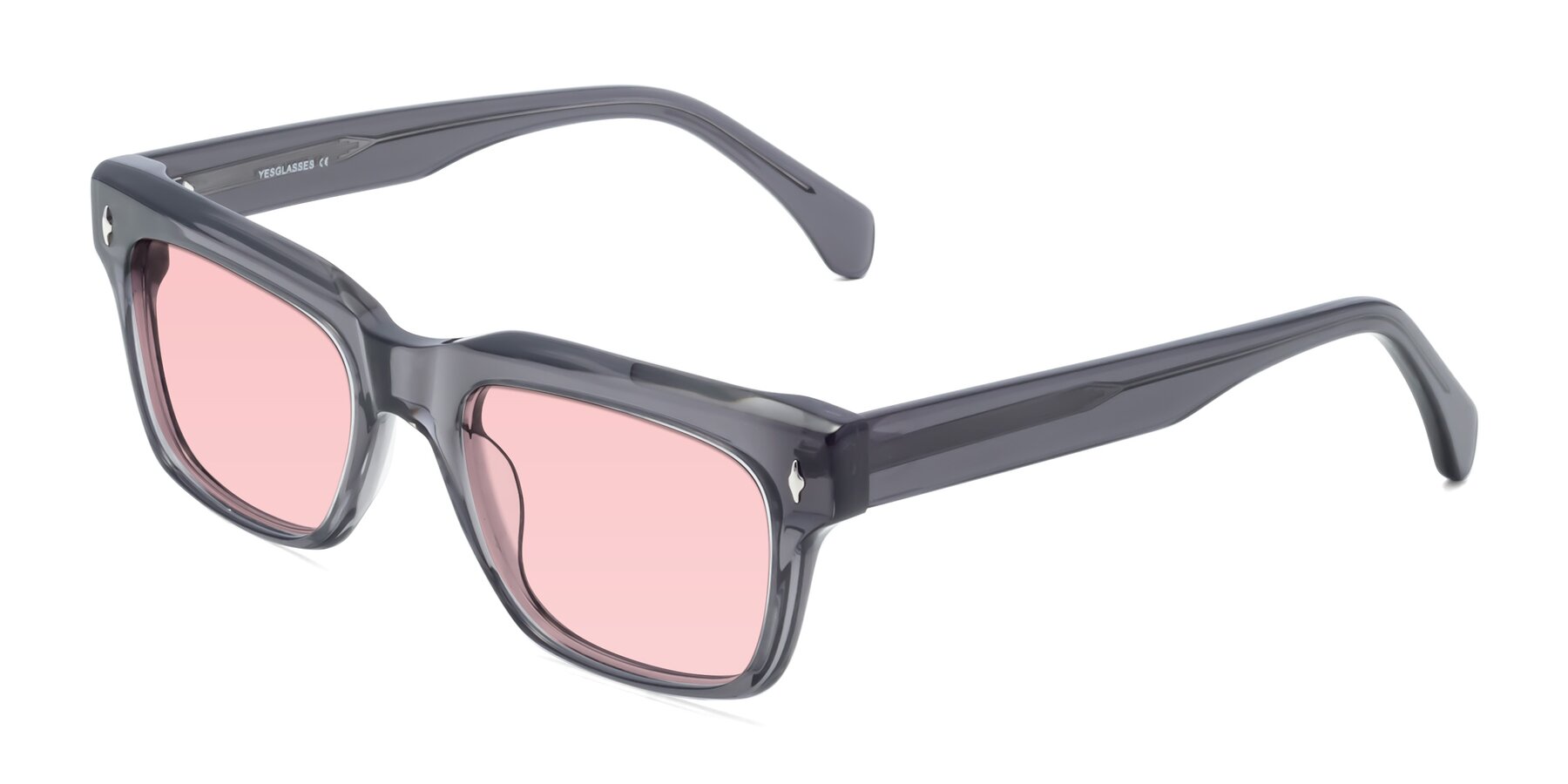 Angle of Forbes in Gray with Light Garnet Tinted Lenses