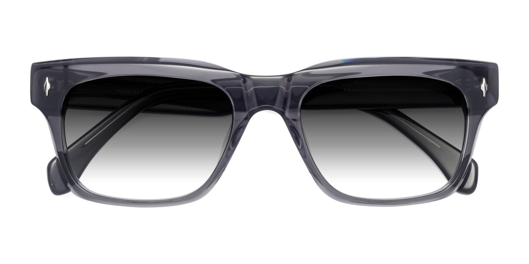 Folded Front of Forbes in Gray with Gray Gradient Lenses