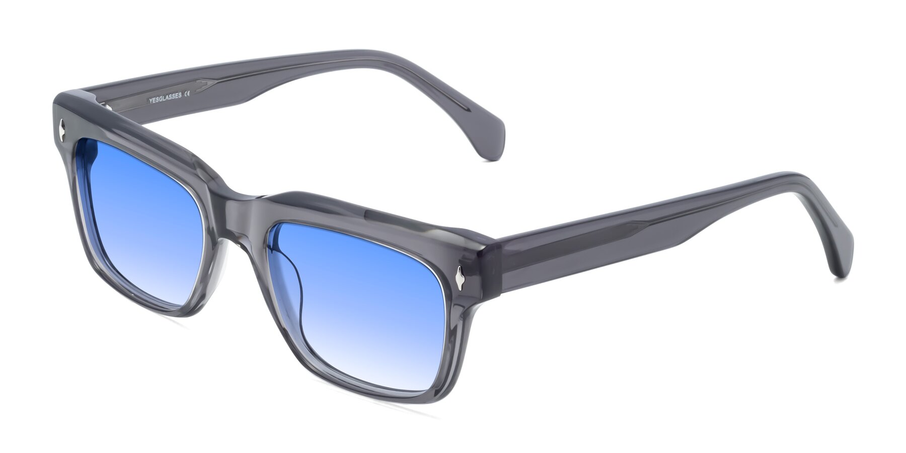 Angle of Forbes in Gray with Blue Gradient Lenses