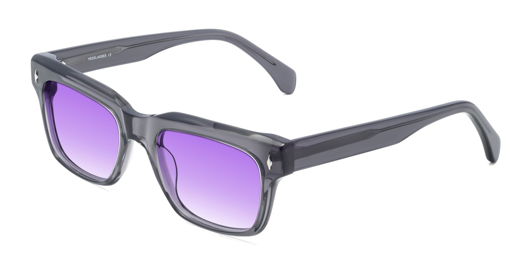 Angle of Forbes in Gray with Purple Gradient Lenses