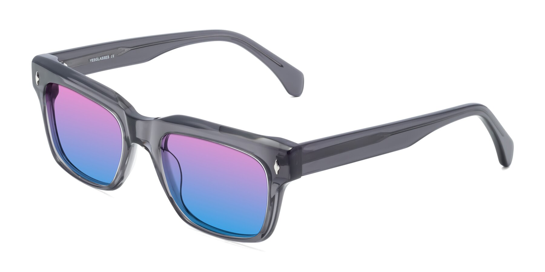 Angle of Forbes in Gray with Pink / Blue Gradient Lenses