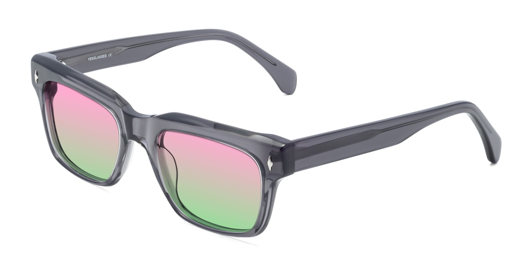 Angle of Forbes in Gray with Pink / Green Gradient Lenses