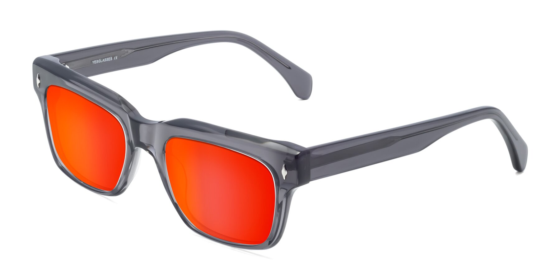 Angle of Forbes in Gray with Red Gold Mirrored Lenses