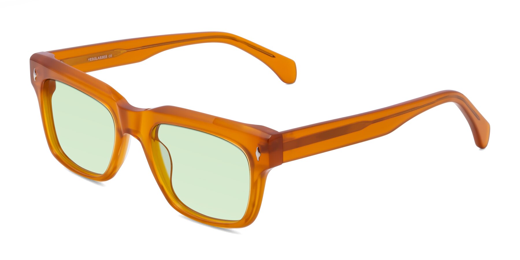 Angle of Forbes in Pumpkin with Light Green Tinted Lenses