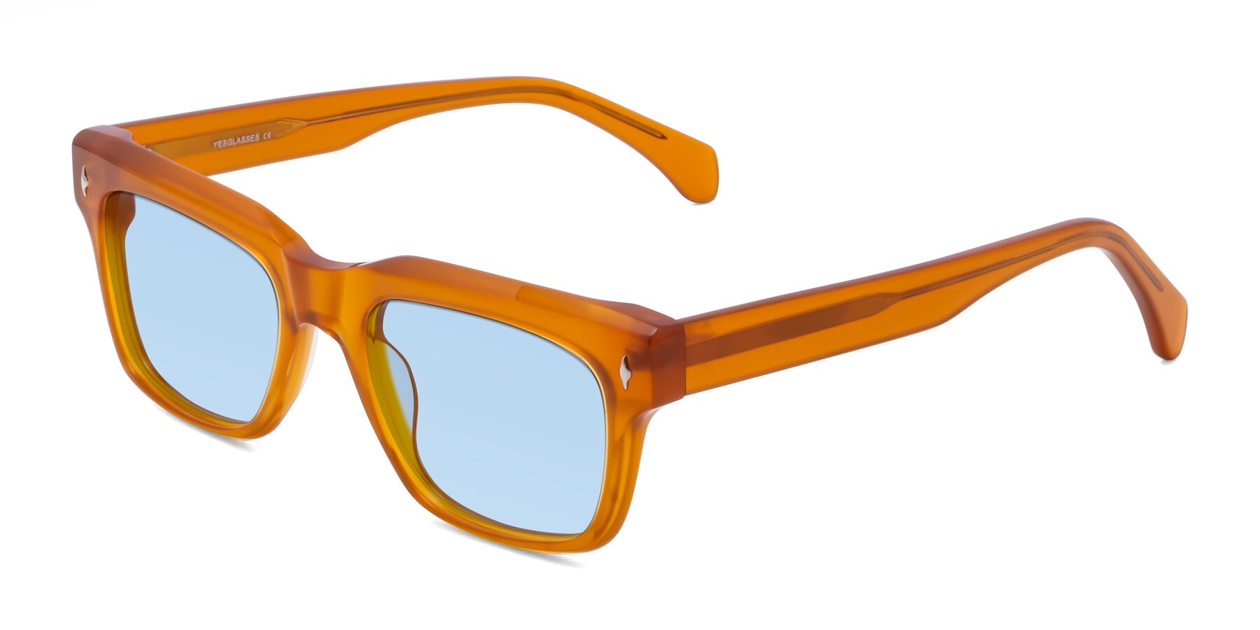 Angle of Forbes in Pumpkin with Light Blue Tinted Lenses