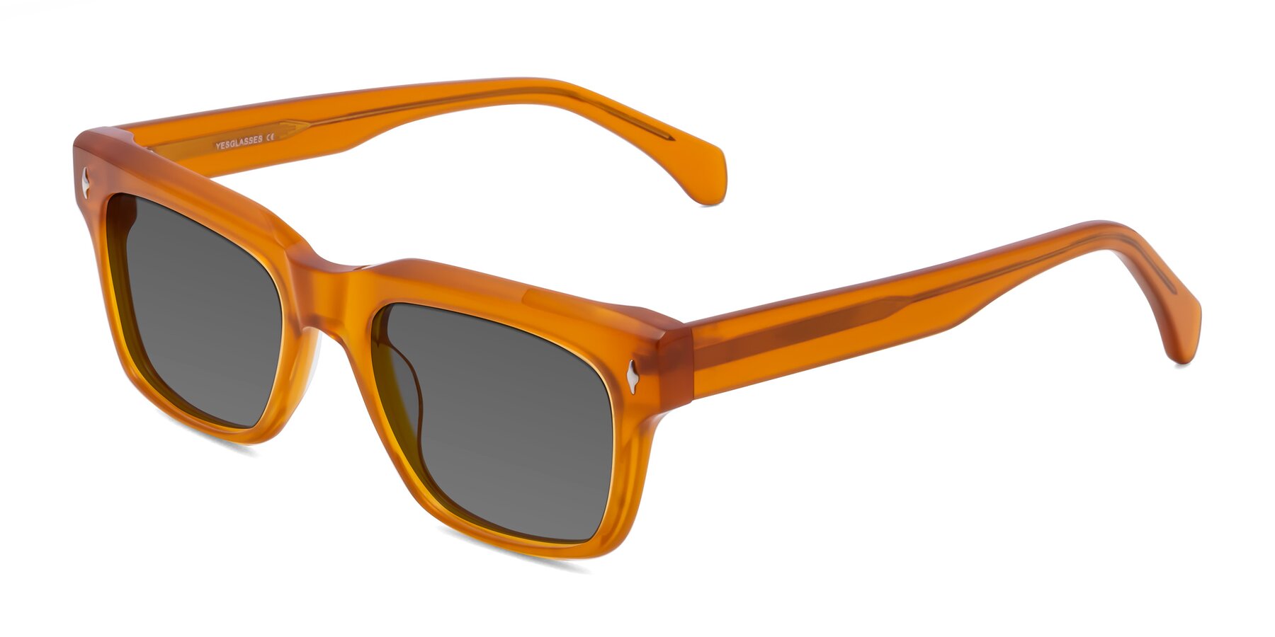 Angle of Forbes in Pumpkin with Medium Gray Tinted Lenses