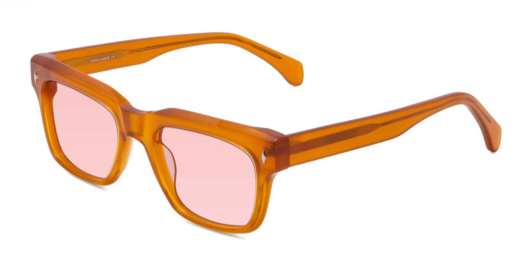 Angle of Forbes in Pumpkin with Light Garnet Tinted Lenses