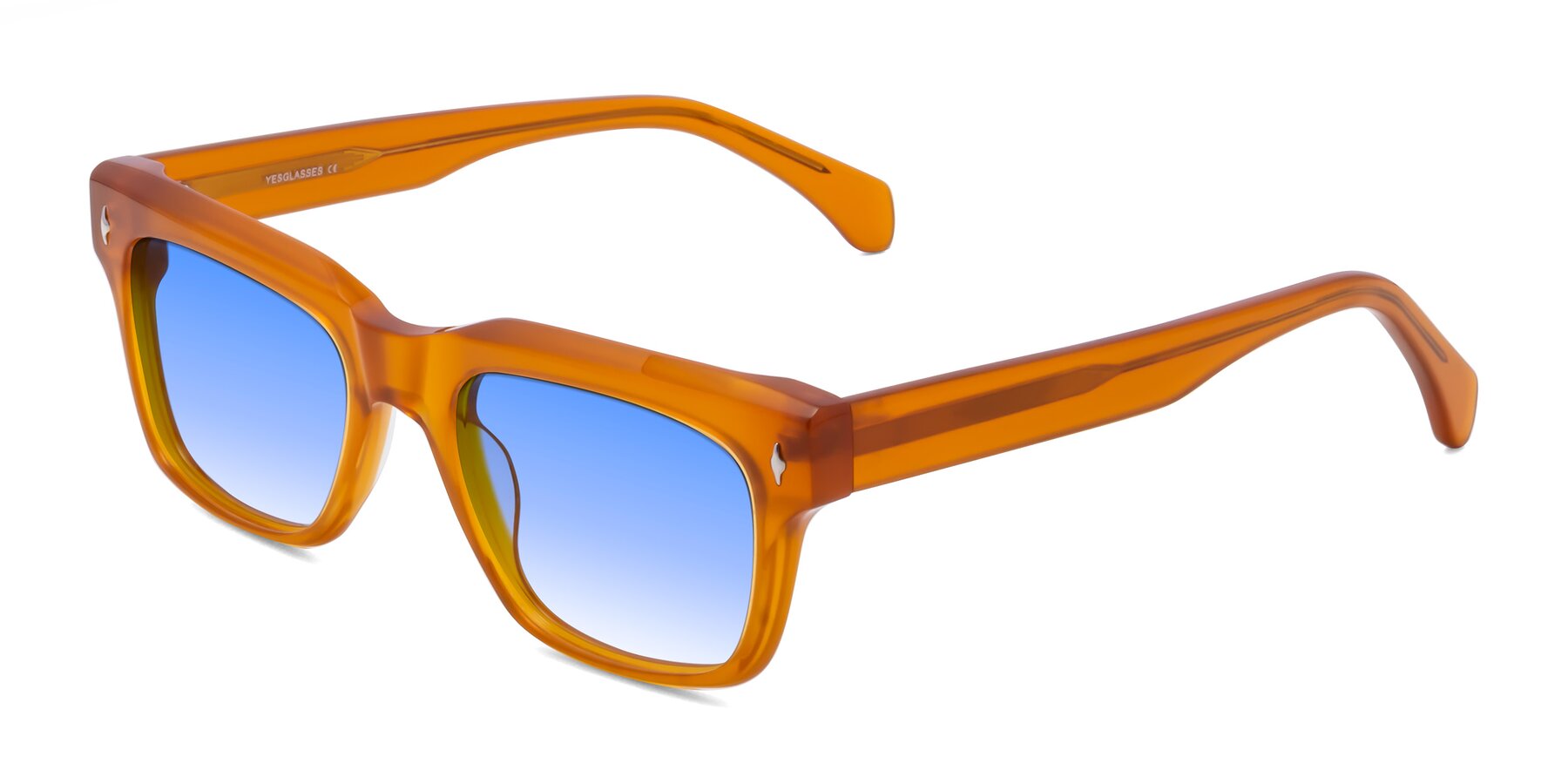 Angle of Forbes in Pumpkin with Blue Gradient Lenses