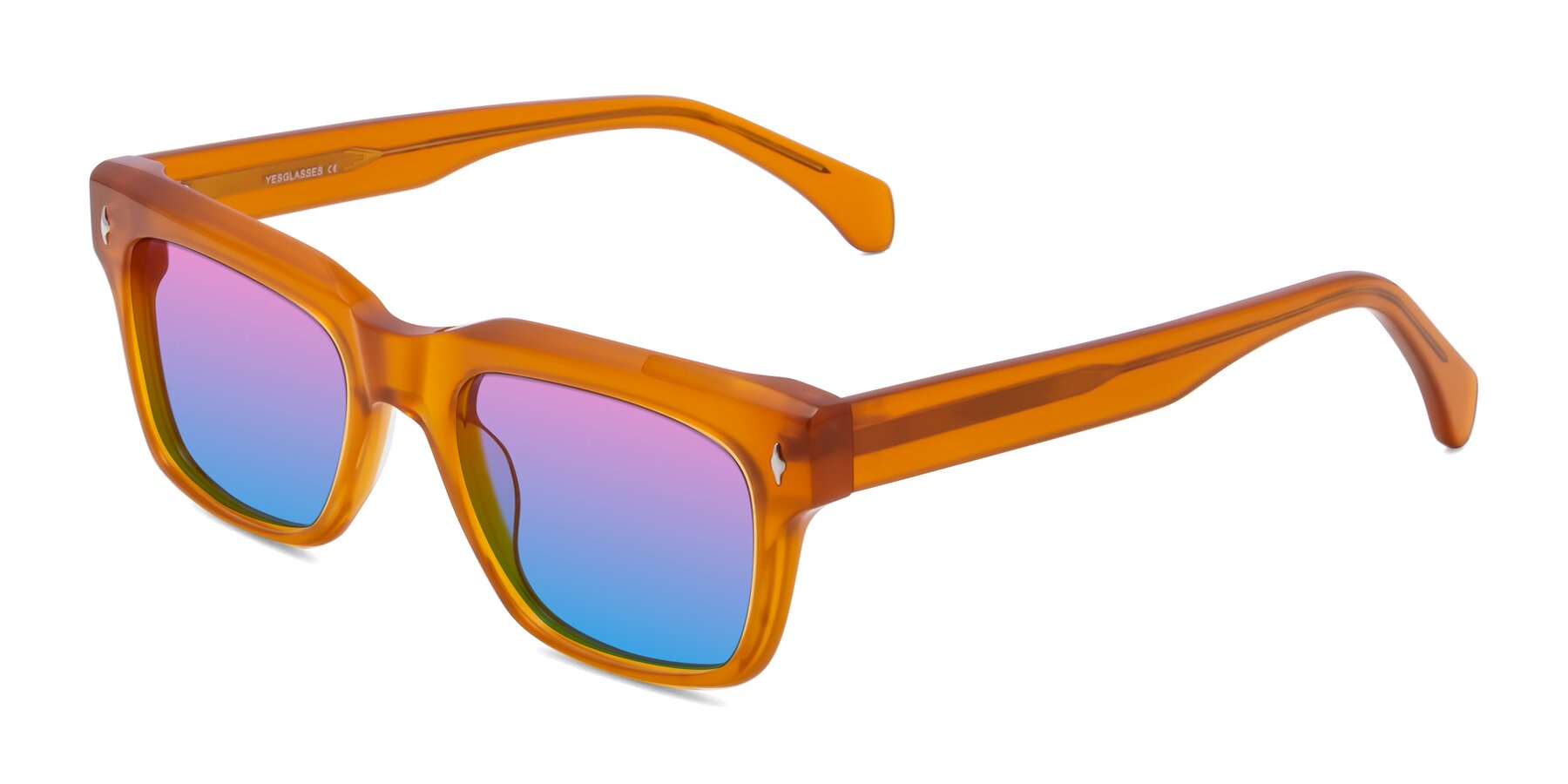 Angle of Forbes in Pumpkin with Pink / Blue Gradient Lenses