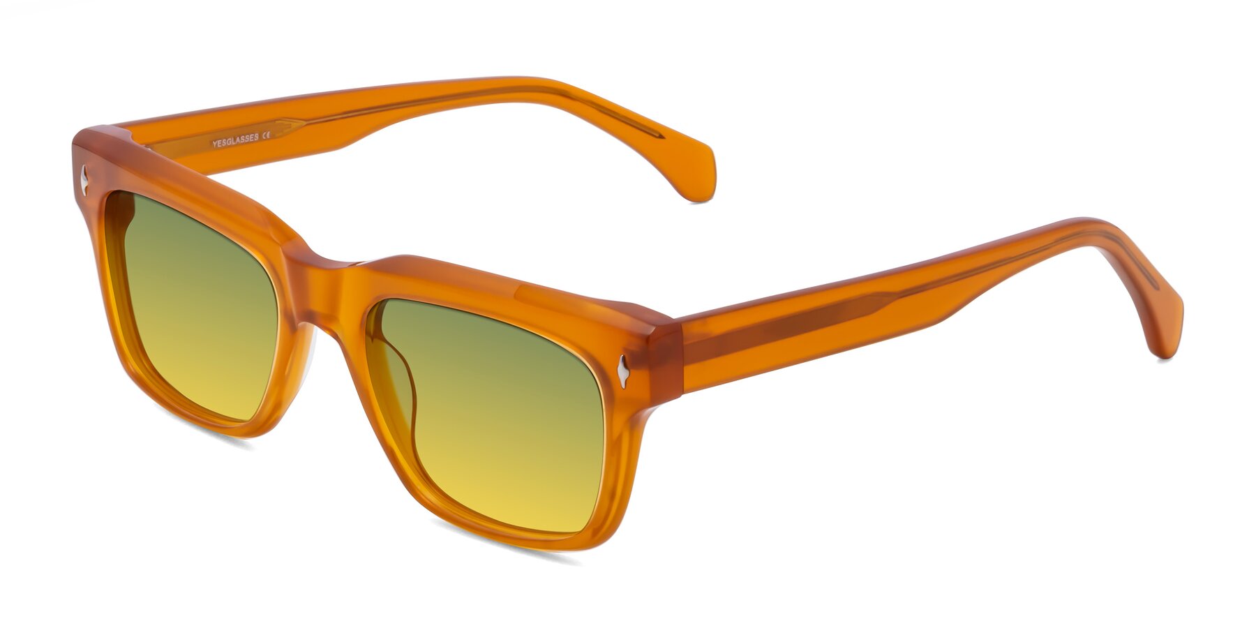Angle of Forbes in Pumpkin with Green / Yellow Gradient Lenses