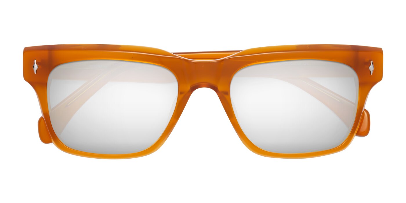Forbes - Pumpkin Flash Mirrored Sunglasses