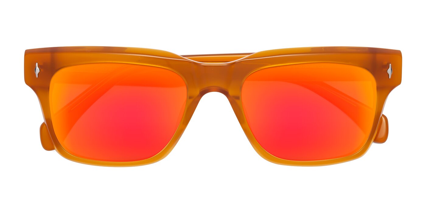 Forbes - Pumpkin Flash Mirrored Sunglasses