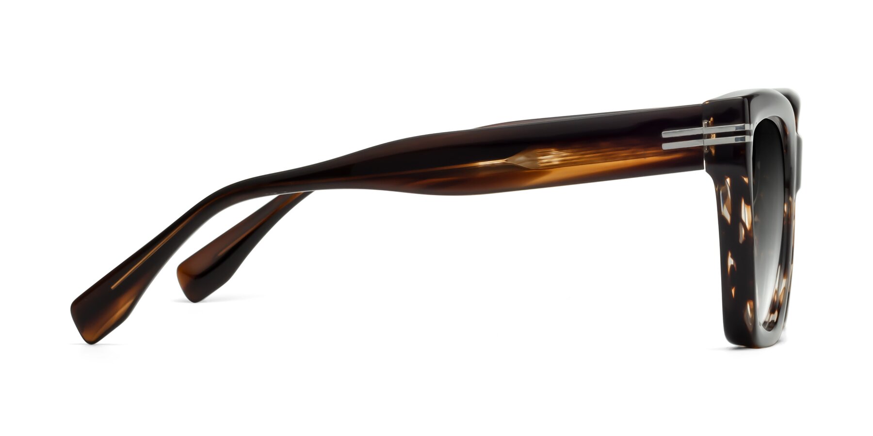 Side of Lunn in Brown with Gray Gradient Lenses
