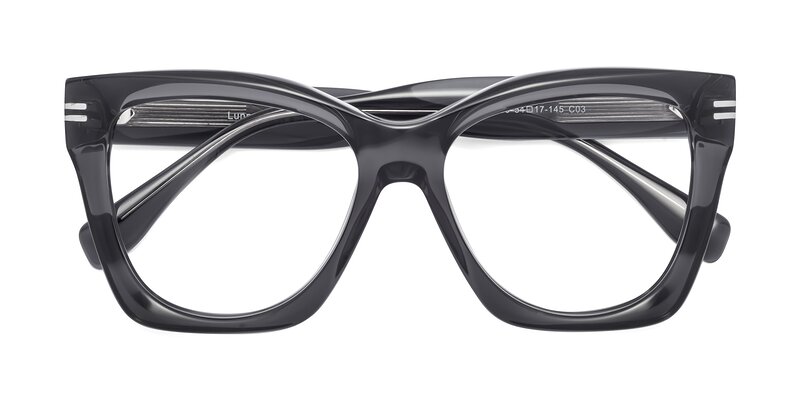 Lunn - Translucent Gray Eyeglasses