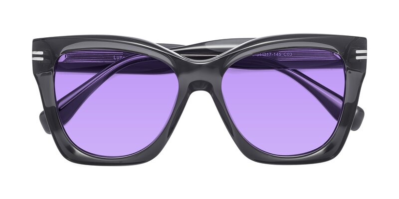 Lunn - Translucent Gray Tinted Sunglasses