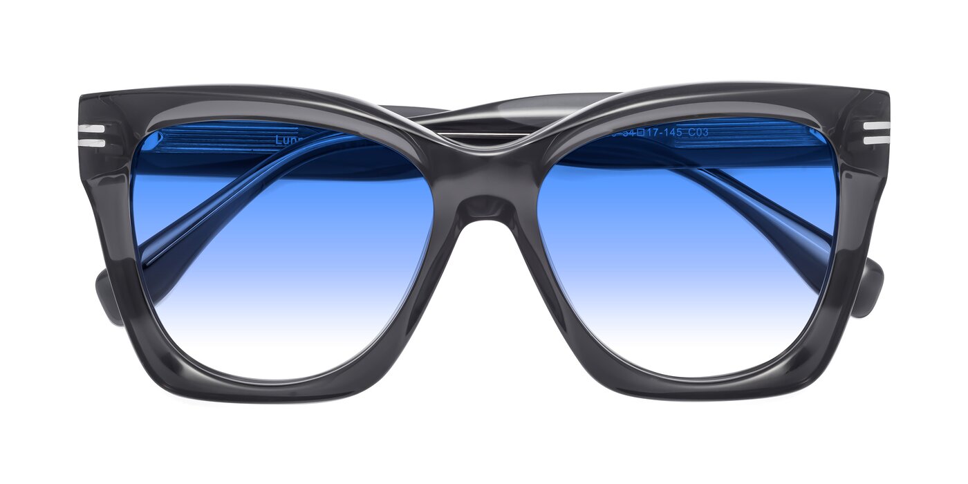 Lunn - Translucent Gray Gradient Sunglasses