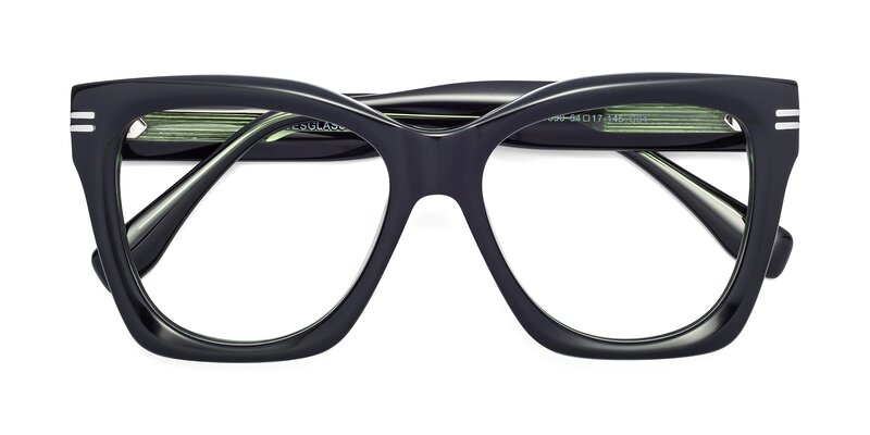Lunn - Black / Green Eyeglasses