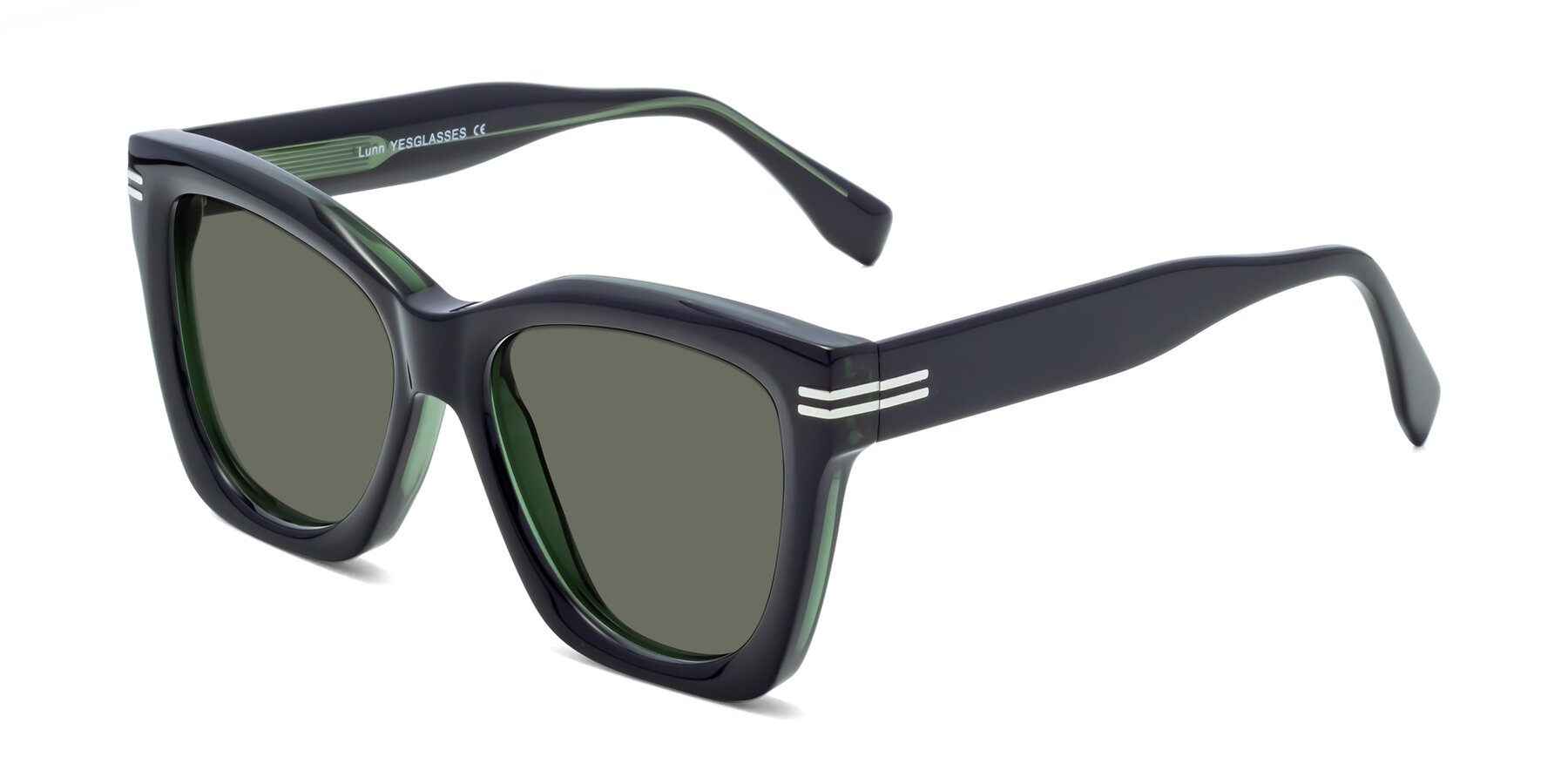 Angle of Lunn in Black-Green with Gray Polarized Lenses