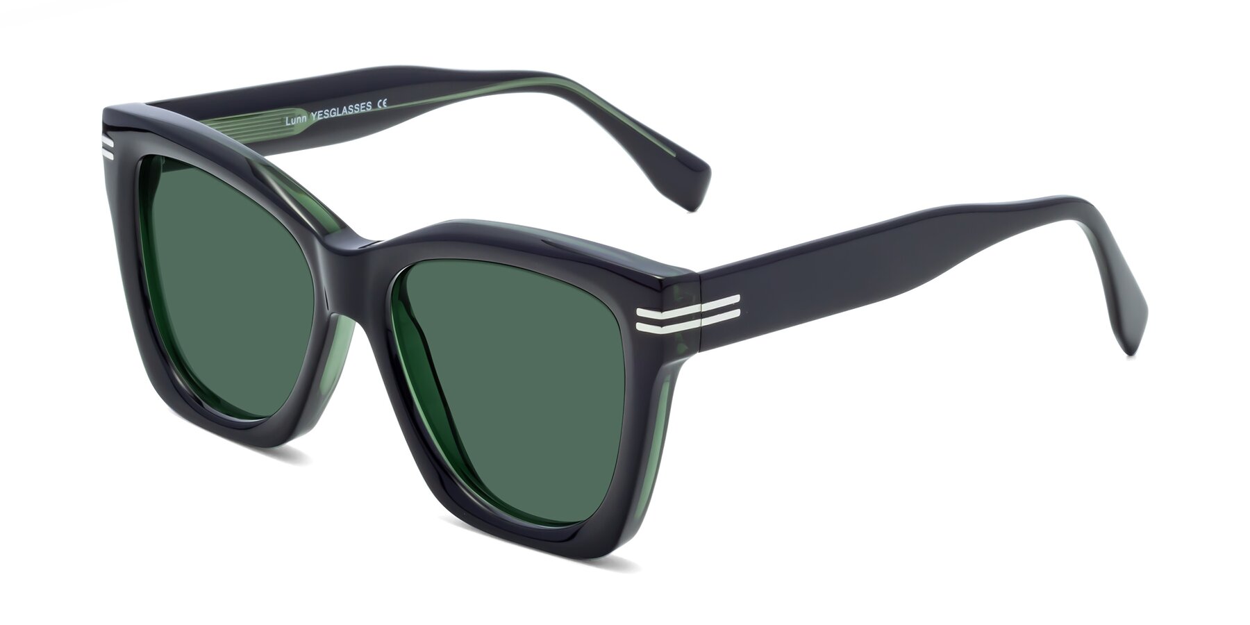 Angle of Lunn in Black-Green with Green Polarized Lenses