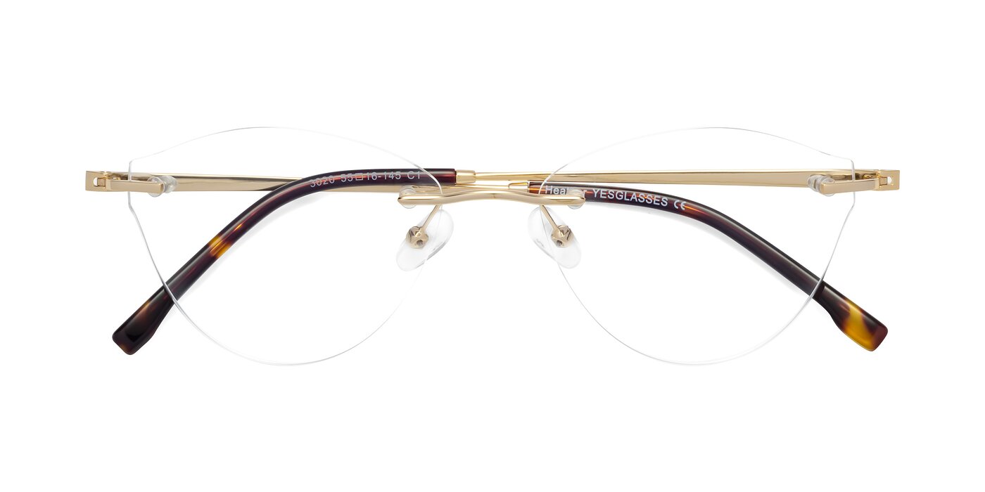 Heather - Gold Reading Glasses