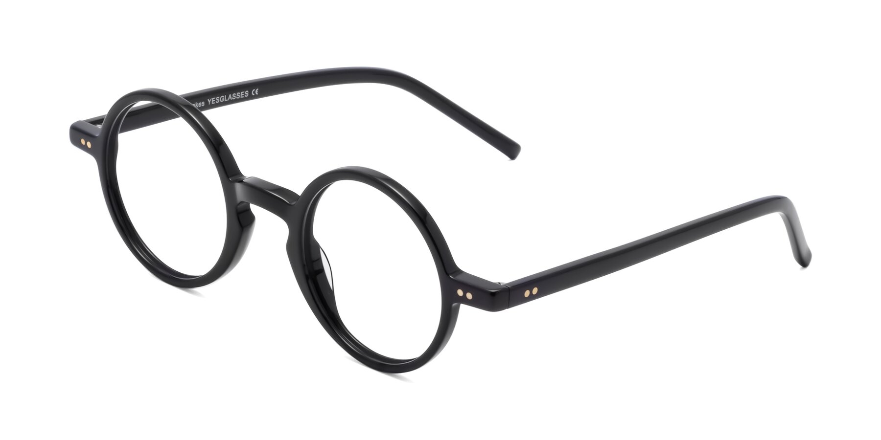Angle of Oakes in Black with Clear Eyeglass Lenses