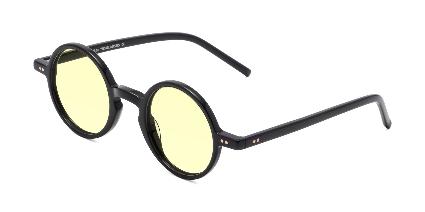 Angle of Oakes in Black with Light Yellow Tinted Lenses