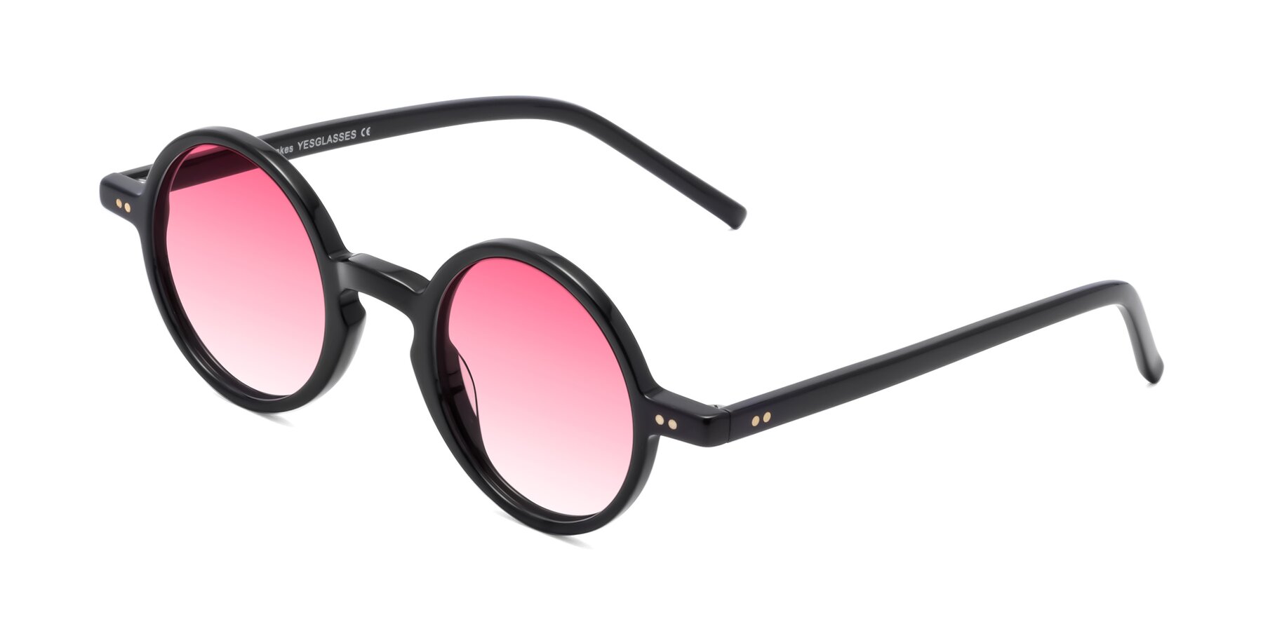Angle of Oakes in Black with Pink Gradient Lenses