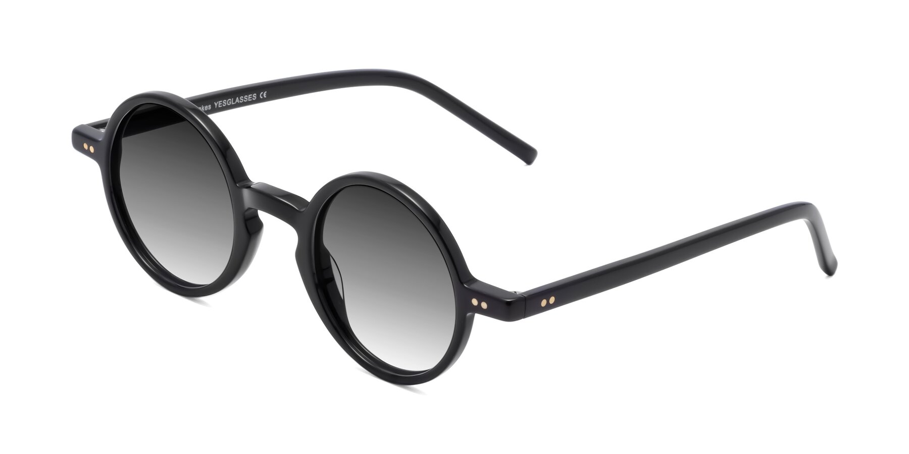 Angle of Oakes in Black with Gray Gradient Lenses