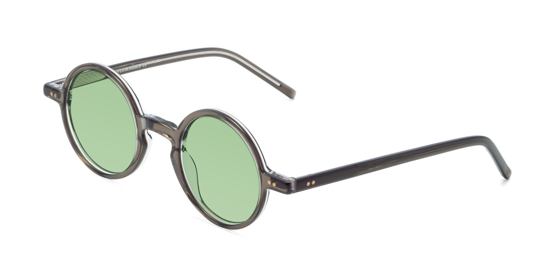 Angle of Oakes in Brownish Gray with Medium Green Tinted Lenses