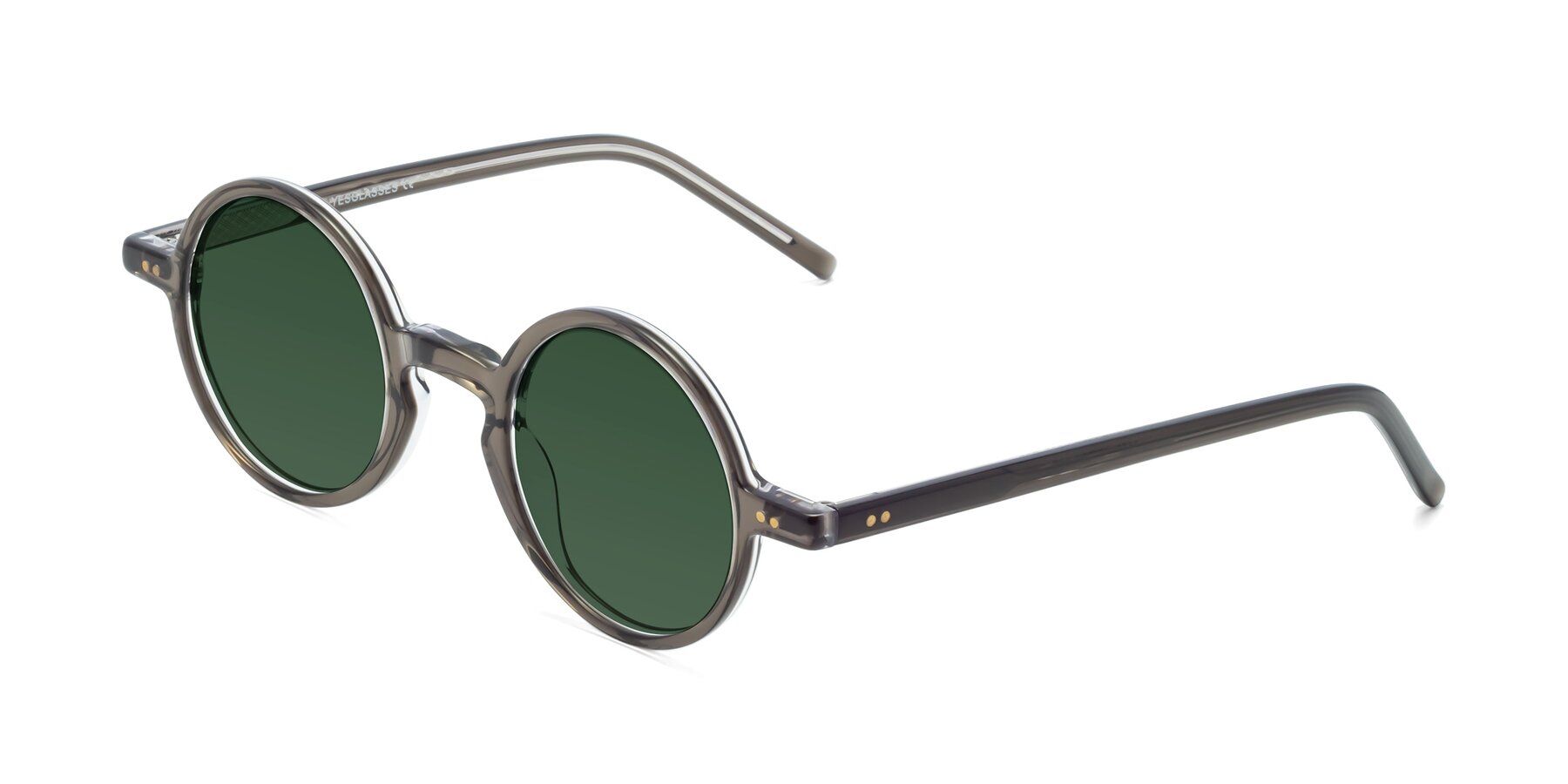 Angle of Oakes in Ash Gray with Green Tinted Lenses
