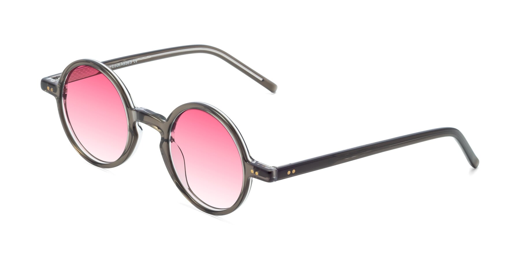 Angle of Oakes in Ash Gray with Pink Gradient Lenses