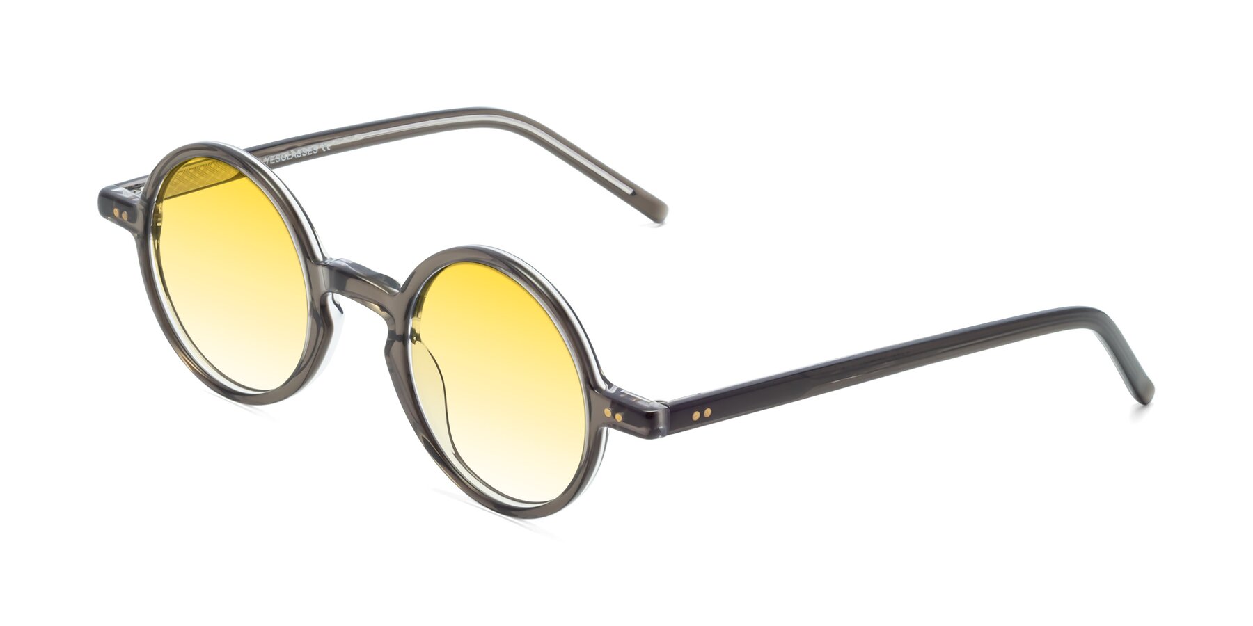 Angle of Oakes in Ash Gray with Yellow Gradient Lenses