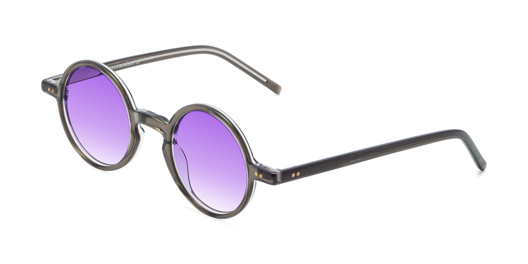 Angle of Oakes in Ash Gray with Purple Gradient Lenses