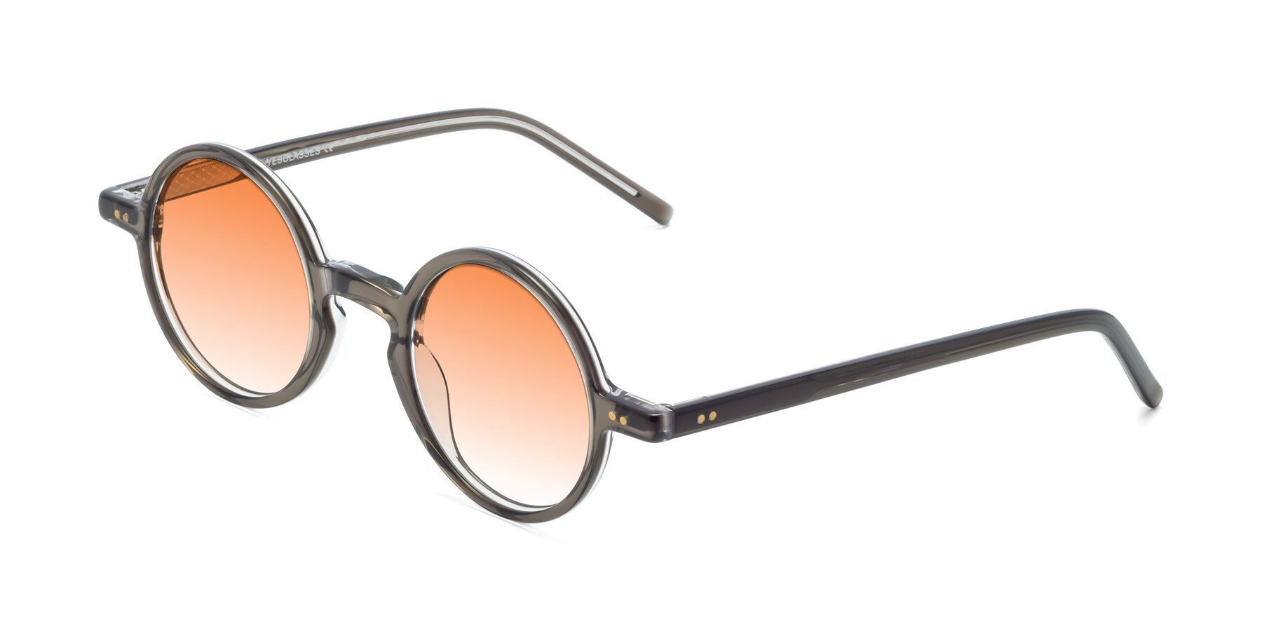 Angle of Oakes in Ash Gray with Orange Gradient Lenses