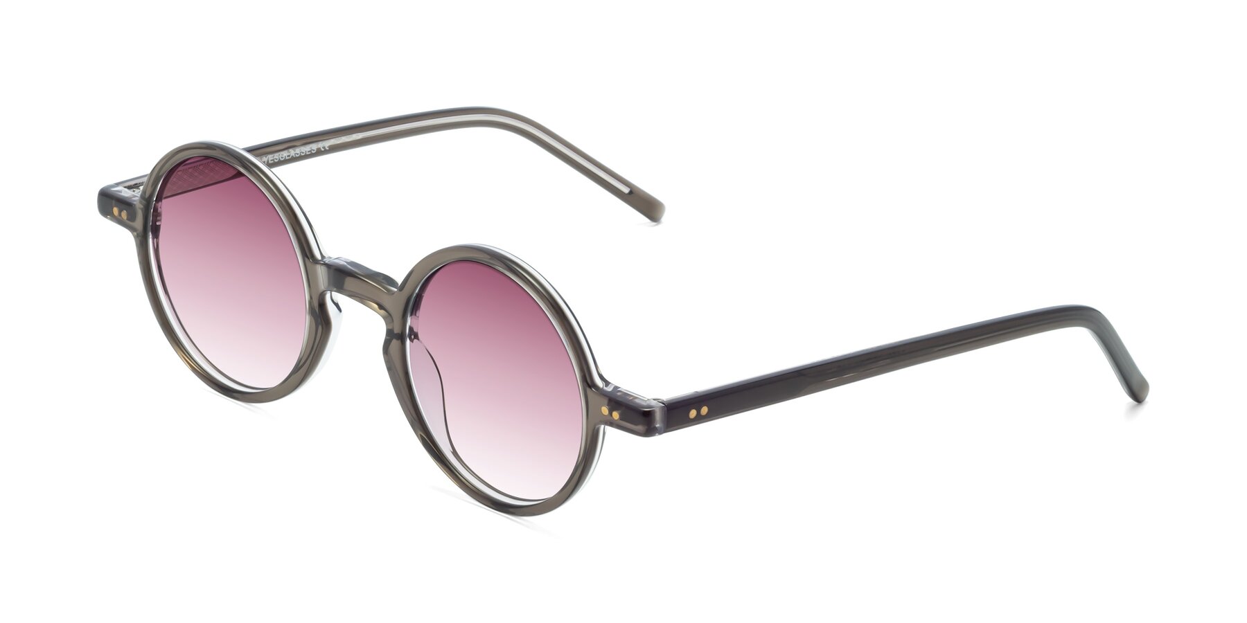 Angle of Oakes in Ash Gray with Wine Gradient Lenses