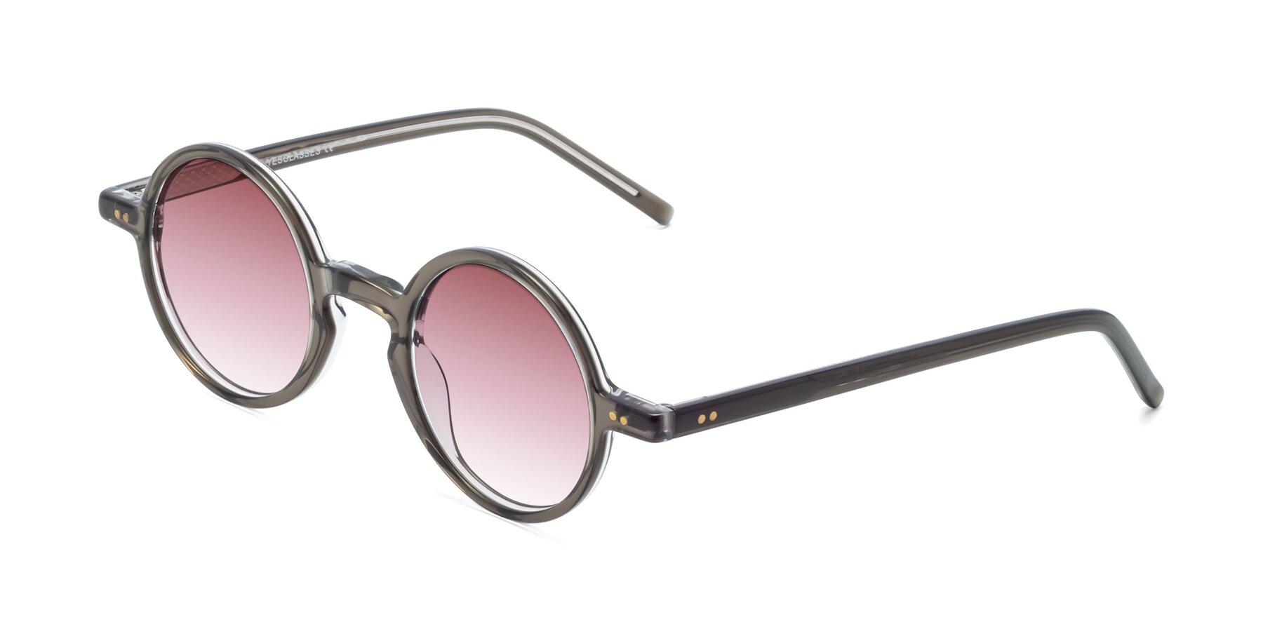 Angle of Oakes in Ash Gray with Garnet Gradient Lenses