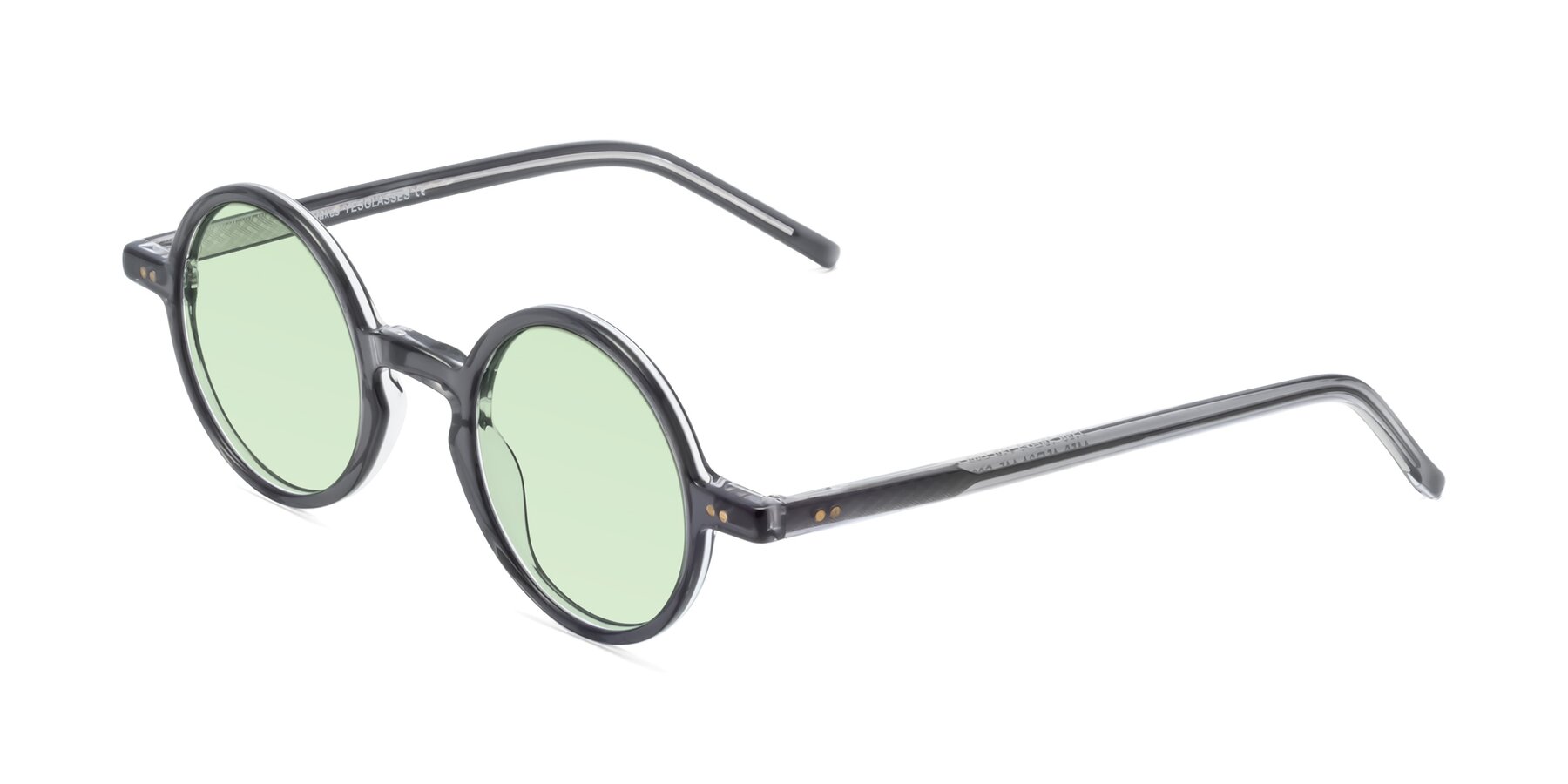 Angle of Oakes in Iron Gray with Light Green Tinted Lenses