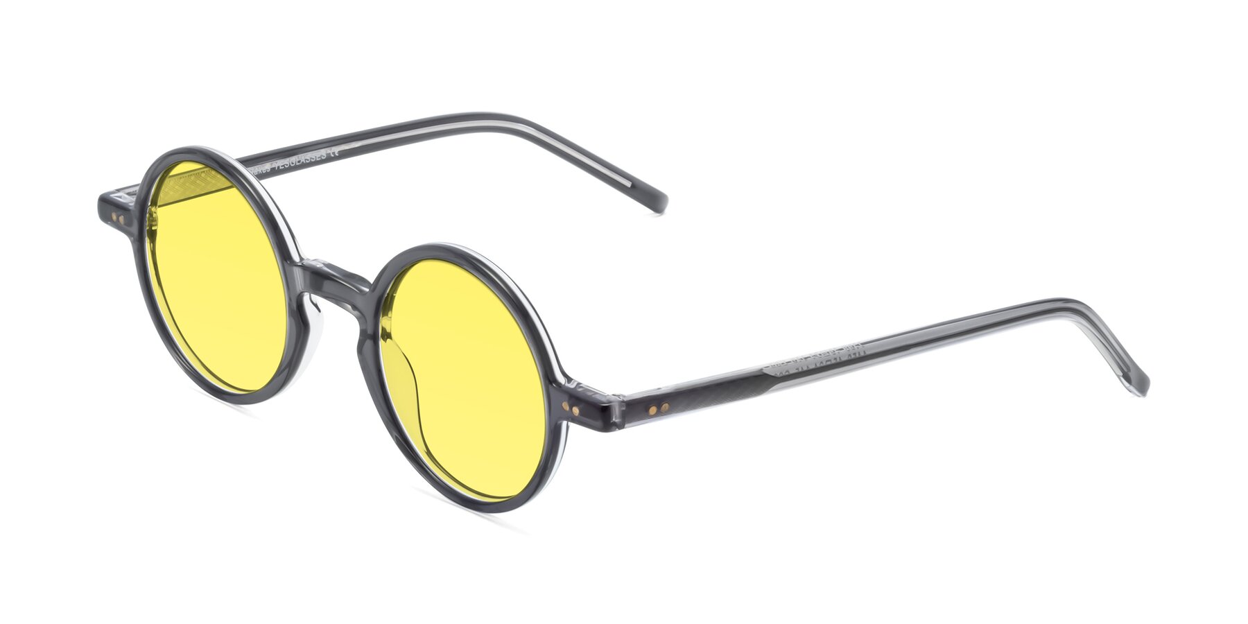 Angle of Oakes in Iron Gray with Medium Yellow Tinted Lenses