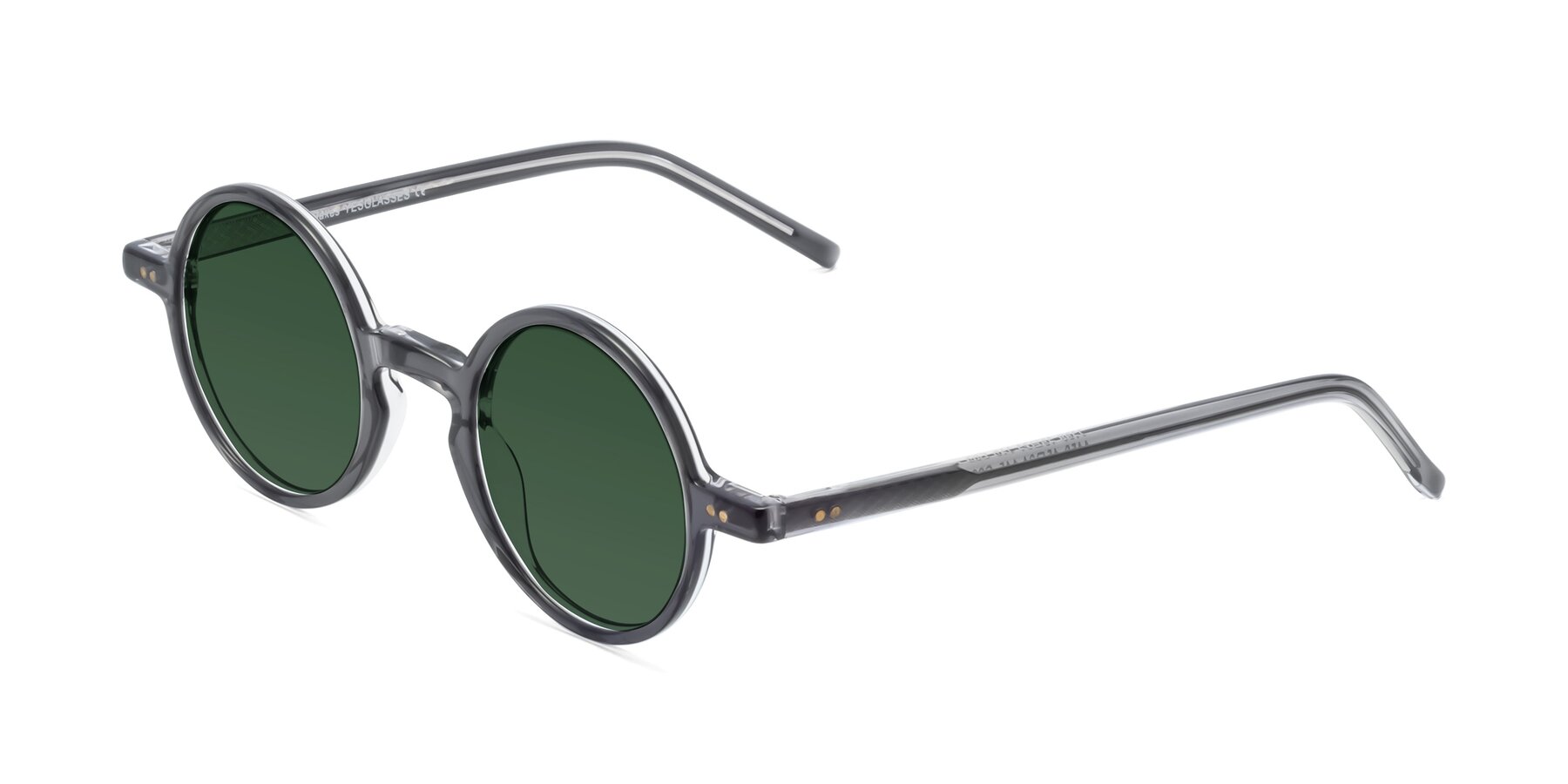 Angle of Oakes in Iron Gray with Green Tinted Lenses