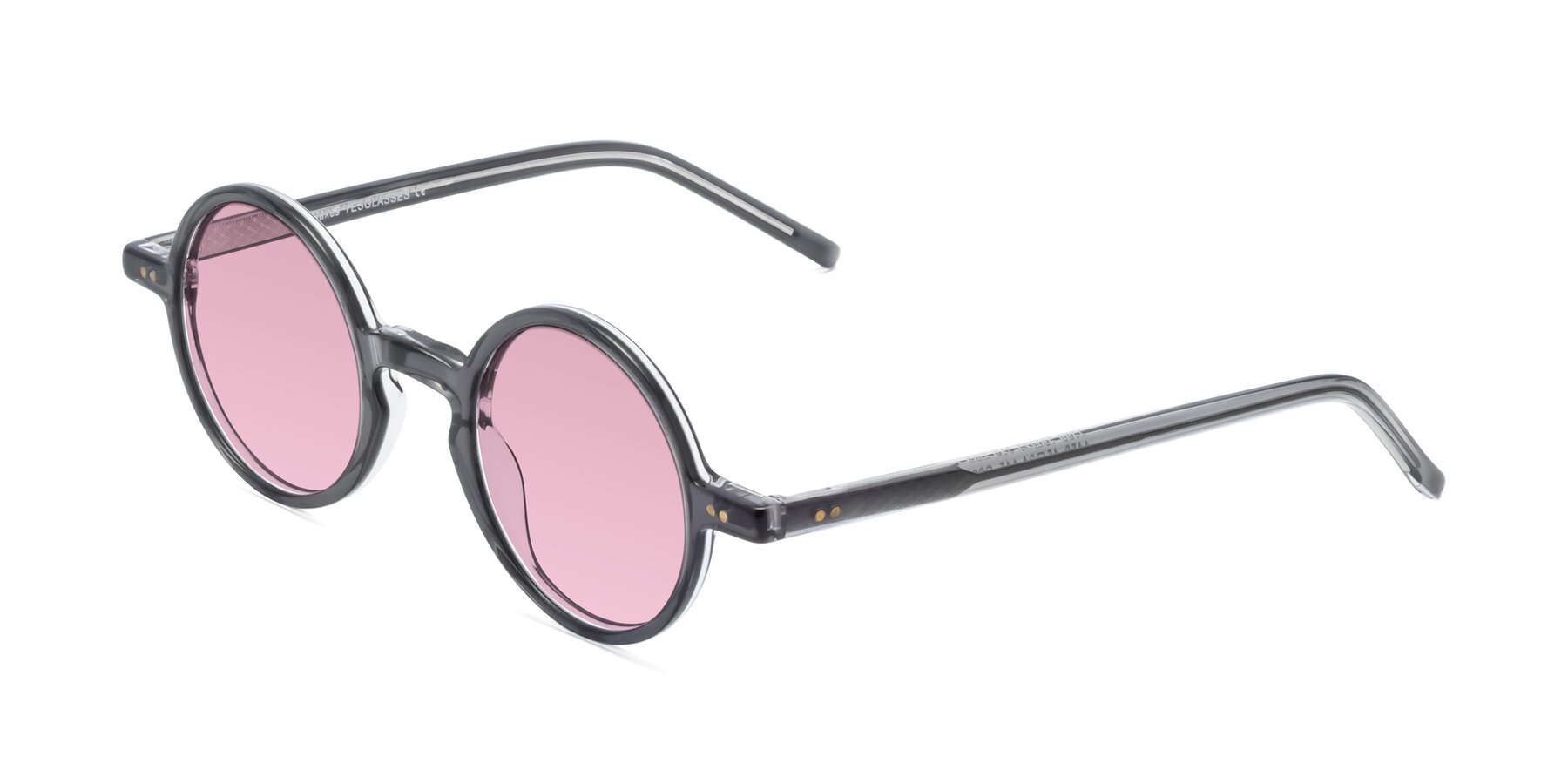 Angle of Oakes in Iron Gray with Light Wine Tinted Lenses