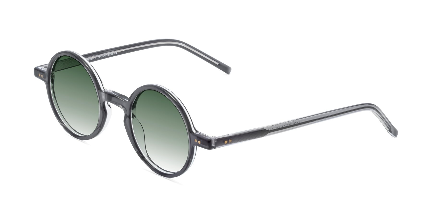 Angle of Oakes in Iron Gray with Green Gradient Lenses