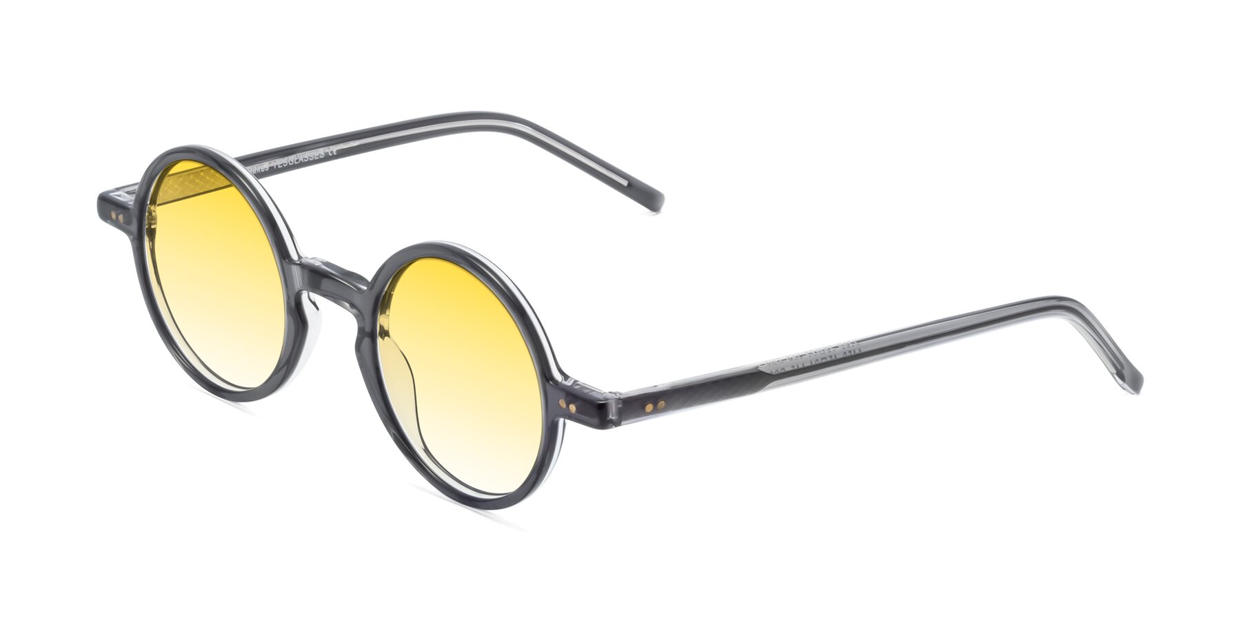 Angle of Oakes in Iron Gray with Yellow Gradient Lenses