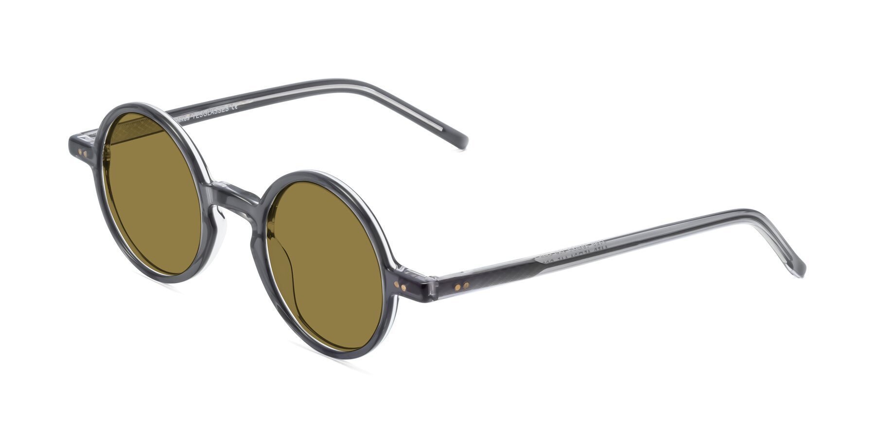 Angle of Oakes in Translucent Gray with Brown Polarized Lenses