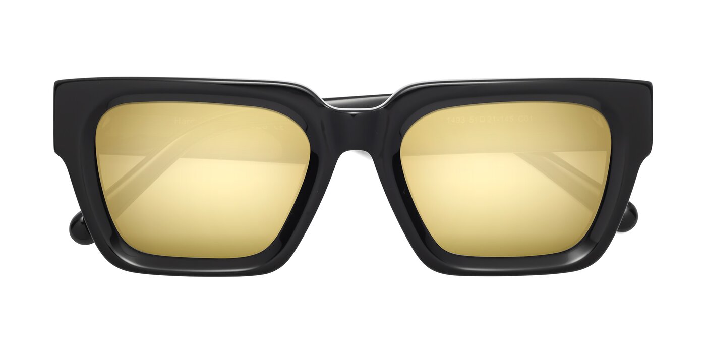 Hardy - Black Flash Mirrored Sunglasses