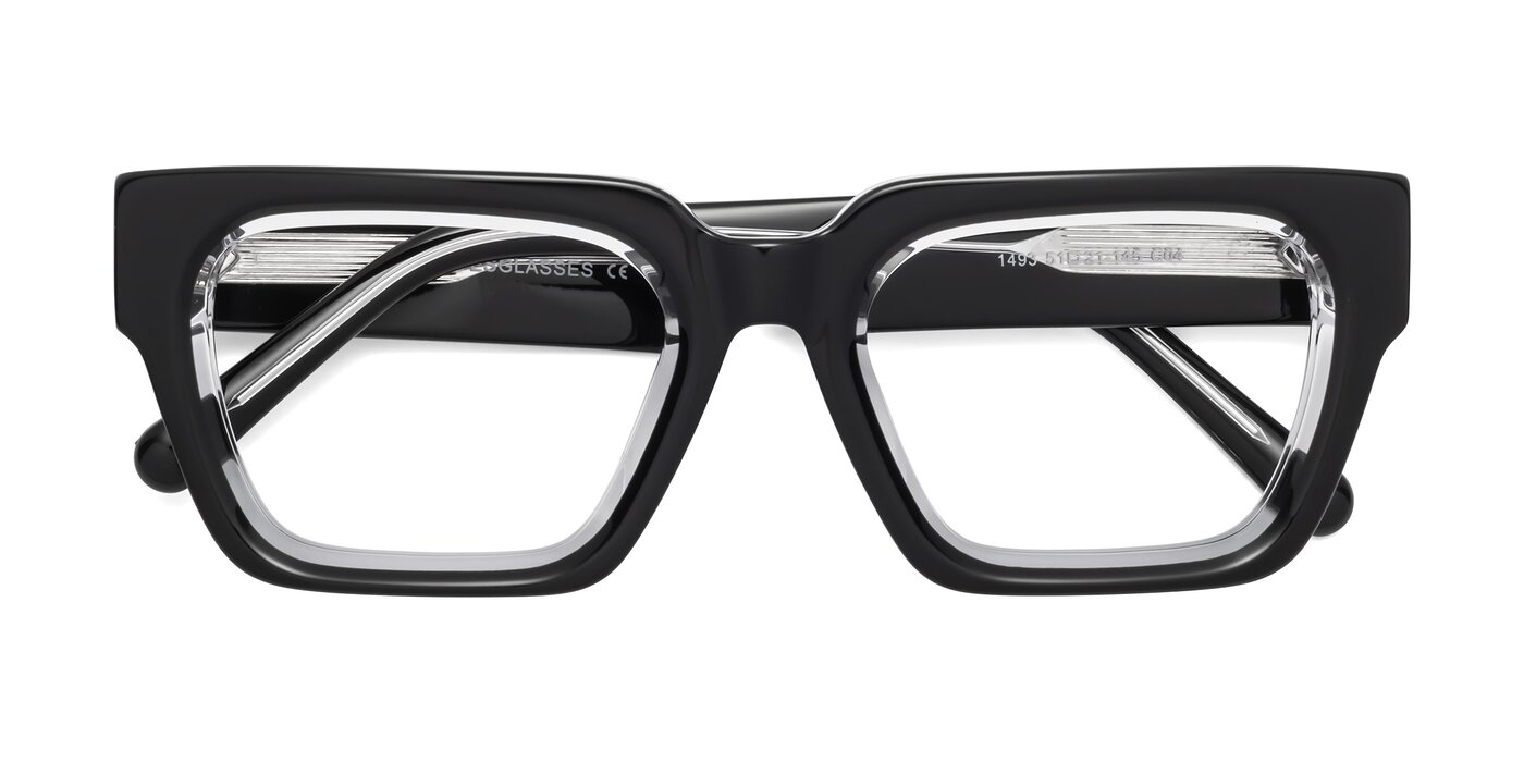 Hardy - Black / Clear Reading Glasses